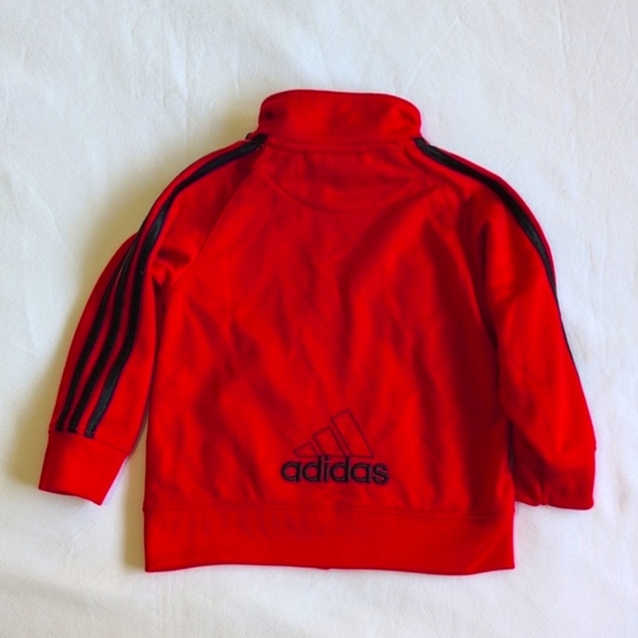 adidas red zip-up track jacket 18 months baby boy - Picture 5 of 6